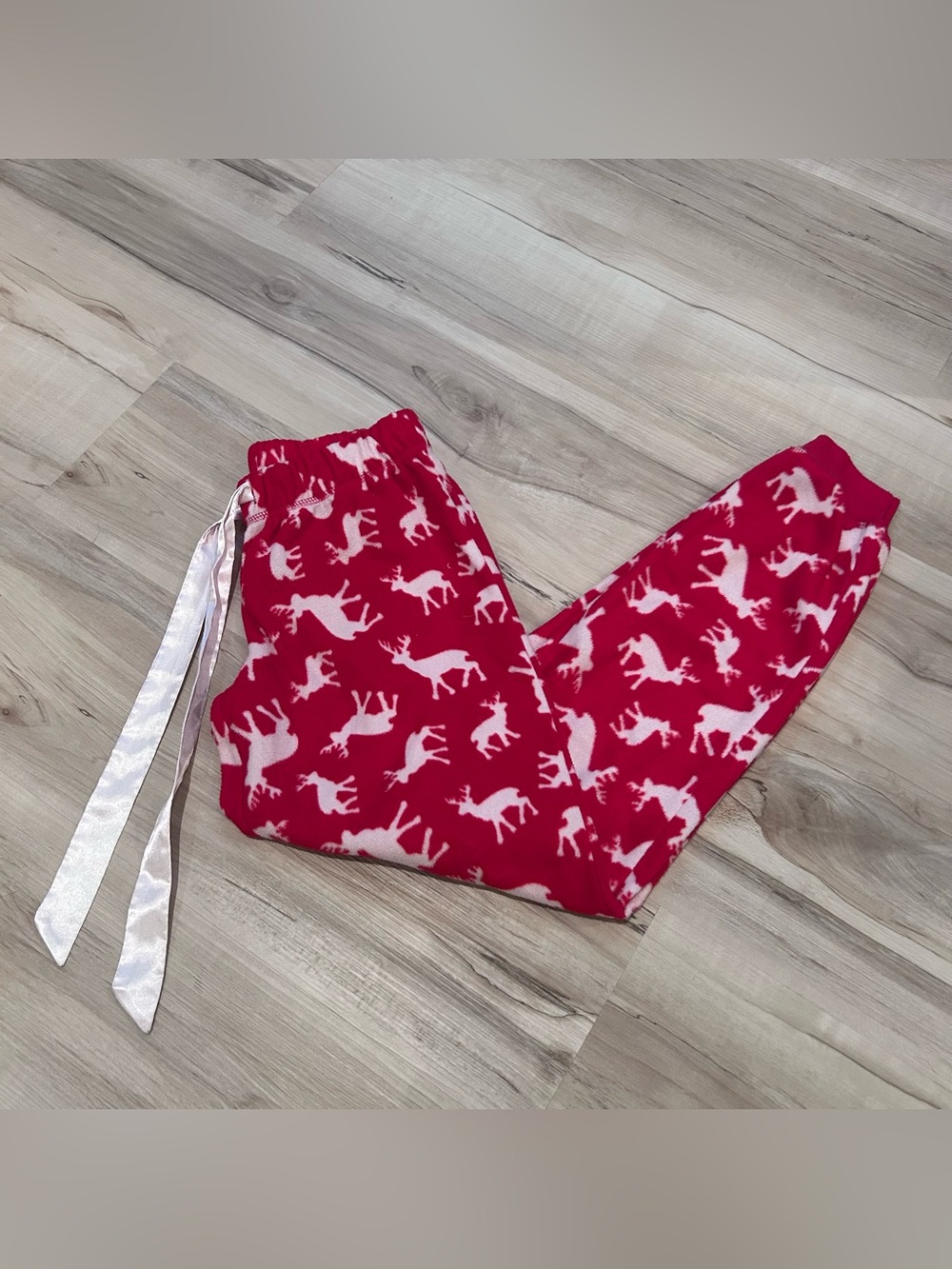 Size xs youth Red Reindeer Print Pajama Pants